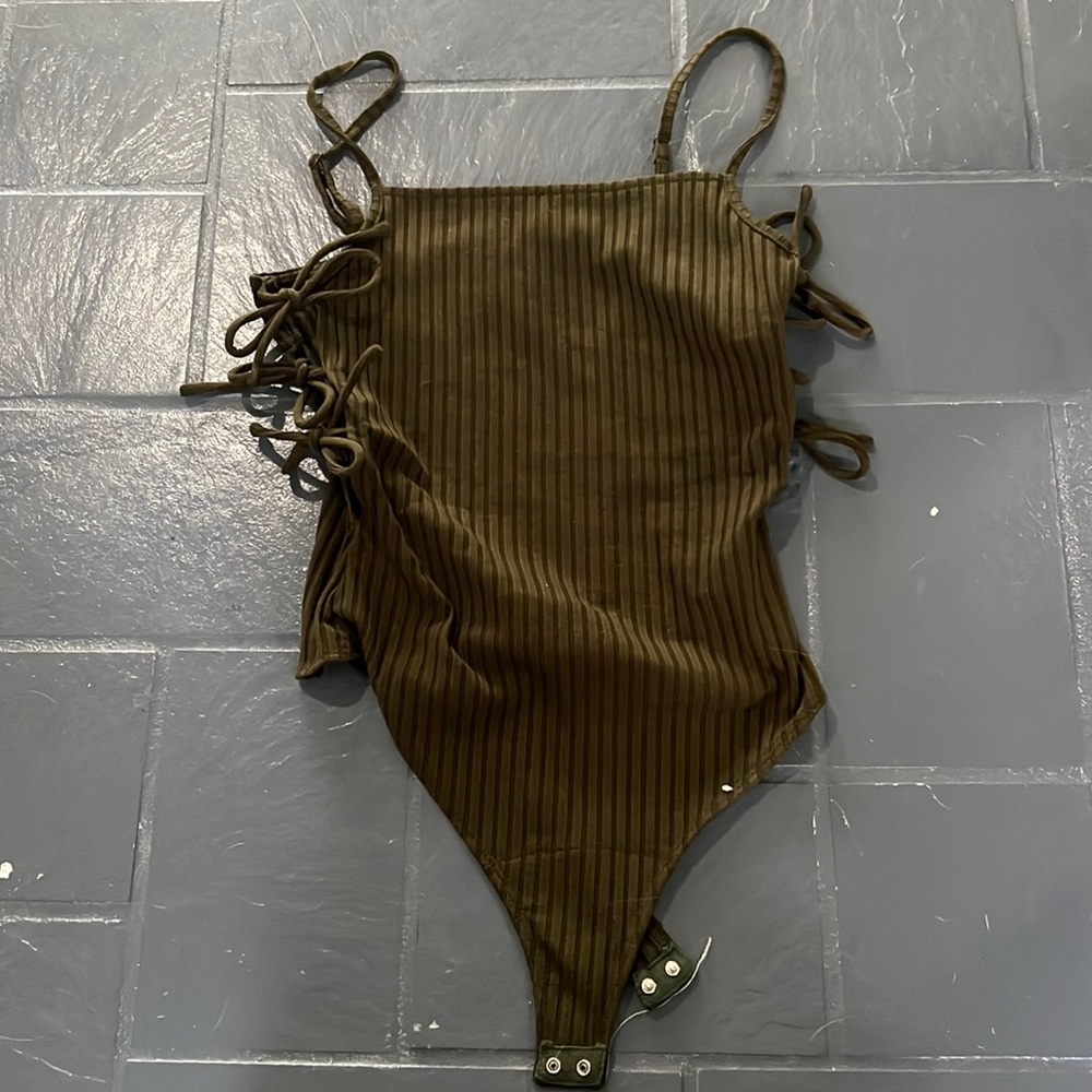 Army green. Small. Body suit.